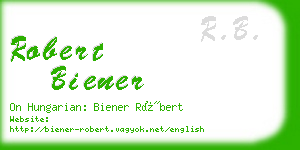 robert biener business card